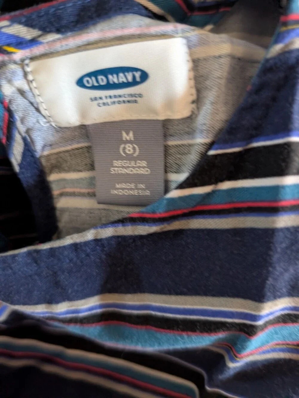Old Navy Navy Striped Dress